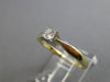 ESTATE .15CT DIAMOND 14K 2 TONE GOLD 3D CLASSIC SOLITAIRE ENGAGEMENT RING #28007