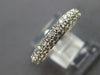 .98CT DIAMOND 14KT WHITE GOLD 3D CLASSIC 2 ROW ETERNITY WEDDING ANNIVERSARY RING