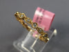 .20CT DIAMOND 18KT YELLOW GOLD 3D ROUND FILIGREE SEMI ETERNITY ANNIVERSARY RING