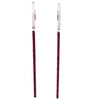 ESTATE 1.52CT DIAMOND & AAA RUBY 18KT WHITE GOLD 3D CLASSIC BAR HANGING EARRINGS