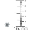 ESTATE .50CT DIAMOND 14KT WHITE GOLD 3D CLASSIC ROUND 6 PRONG STUD EARRINGS