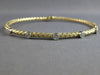 .18CT DIAMOND 14K 2 TONE GOLD 5 STONE FLEXIBLE WOVEN ETOILE CUFF BANGLE BRACELET