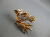ESTATE EXTRA LARGE 1.62CT DIAMOND & AAA RUBY 18K ROSE GOLD HAPPY HORSE CUFFLINKS