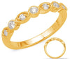 .28CT DIAMOND 14KT YELLOW GOLD 3D ROUND & MARQUISE SHAPE SEMI ETERNITY FUN RING