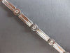 .65CT DIAMOND 14K WHITE GOLD 3D ROUND MULTI BAR BY THE YARD LOVE TENNIS BRACELET