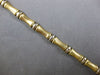 ESTATE LONG 14KT 2 TONE GOLD 3D CLASSIC BAMBOO LOVE BRACELET