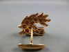 ESTATE EXTRA LARGE 1.62CT DIAMOND & AAA RUBY 18K ROSE GOLD HAPPY HORSE CUFFLINKS