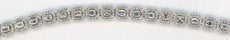 5.69CT DIAMOND 18KT WHITE GOLD ROUND & BAGUETTE CLASSIC ETERNITY TENNIS BRACELET