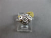 ANTIQUE ART DECO .05CT OLD MINE DIAMOND 18K WHITE GOLD 3D ENGAGEMENT RING #27469