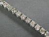 ESTATE 7.30CT DIAMOND 14KT WHITE GOLD 3D CLASSIC FOUR PRONG TENNIS BRACELET
