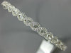 1.43CT DIAMOND 18K WHITE GOLD INFINITY ETOILE SEMI ETERNITY LOVE BANGLE BRACELET