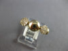 ESTATE .16CT DIAMOND 14KT YELLOW GOLD 3D ROUND CLUSTER FLOWER FUN RING