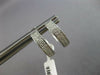 ESTATE .34CT DIAMOND 14KT WHITE GOLD CLASSIC 2 ROW HUGGIE HOOP HANGING EARRINGS
