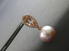 2.39CT DIAMOND & AAA MORGANITE & PINK SOUTH SEA PEARL 18KT ROSE GOLD 3D EARRINGS