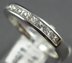 .40CT DIAMOND 14KT WHITE GOLD CLASSIC PRINCESS CHANNEL WEDDING ANNIVERSARY RING