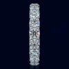 4.25CT DIAMOND 14KT WHITE GOLD 3D SHARED PRONG ETERNITY WEDDING ANNIVERSARY RING