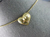 ESTATE .12CT DIAMOND 14KT YELLOW GOLD CLASSIC ETOILE HEART LOVE FLOATING PENDANT