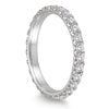 ESTATE 1.40CT DIAMOND 14KT WHITE GOLD CLASSIC ETERNITY WEDDING ANNIVERSARY RING