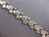 ESTATE WIDE 14KT WHITE GOLD 3D CLASSIC MATTE & SHINY MULTI BOW FUN BRACELET