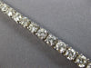 ESTATE LARGE 8.08CT DIAMOND 14K WHITE GOLD CLASSIC ROUND 4 PRONG TENNIS BRACELET
