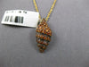 ESTATE 1.36CT AAA CITRINE 18KT YELLOW GOLD 3D CLASSIC SHELL FUN FLOATING PENDANT