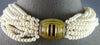 LARGE .60CT DIAMOND & AAA MULTI GEM 14KT 2 TONE GOLD CHOKER LOVE NECKLACE #27478