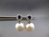 .53CT DIAMOND & AAA SAPPHIRE & AAA SOUTH SEA PEARL 14KT WHITE GOLD 3D EARRINGS