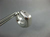 ESTATE 18KT WHITE GOLD 3D ITALIAN HANDCRAFTED HEXAGON HOOP EARRINGS #25545