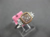 GIA 1.49CT WHITE & PINK DIAMOND 18KT WHITE & ROSE GOLD 3 STONE ENGAGEMENT RING