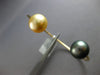 AAA TAHITIAN & GOLDEN SOUTH SEA PEARL 14KT YELLOW GOLD LOVE CUFF BANGLE BRACELET