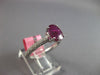 2.22CT DIAMOND & AAA RUBY 18KT WHITE GOLD 3D CLASSIC COMFORT FIT ENGAGEMENT RING