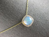2.43CT DIAMOND & AAA AUSTRALIAN OPAL 14KT YELLOW GOLD CUSHION FLOATING PENDANT