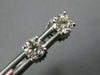 ESTATE .75CT DIAMOND 14KT WHITE GOLD 3D CLASSIC ROUND FOUR PRONG STUD EARRINGS