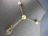 .40CT DIAMOND & AAA GOLDEN SOUTH SEA PEARL 14KT YELLOW GOLD LARIAT LOVE NECKLACE