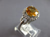 1.82CT DIAMOND & AAA CITRINE 14KT WHITE GOLD CLASSIC LOVE KNOT FRIENDSHIP RING