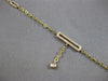 ESTATE .18CT DIAMOND 14KT YELLOW GOLD 3D RECTANGULAR CHANDELIER FUN BRACELET