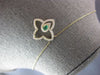 .22CT DIAMOND & AAA EMERALD 14KT YELLOW GOLD 3D OPEN STAR FLOWER LOVE NECKLACE