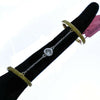 ESTATE LARGE .76CT WHITE & FANCY YELLOW DIAMOND 18K 2 TONE GOLD FULL FINGER RING
