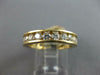 3.0CT CUBIC ZIRCONIA 14KT YELLOW GOLD CHANNEL ETERNITY WEDDING ANNIVERSARY RING