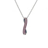 .56CT DIAMOND & AAA RUBY 18KT WHITE GOLD 3D CRISS CROSS X LOVE FLOATING PENDANT