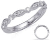 .35CT DIAMOND 14KT WHITE GOLD 3D ROUND & MARQUISE SHAPE V SHAPE ANNIVERSARY RING