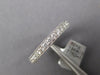 1.07CT DIAMOND 18KT WHITE GOLD FILIGREE 3/4TH ETERNITY SIZEABLE ANNIVERSARY RING