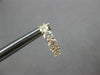 ESTATE 1.37CT DIAMOND 18KT YELLOW GOLD 3D CLASSIC 5 STONE HUGGIE FUN EARRINGS