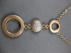 .16CT DIAMOND 14KT ROSE GOLD 3D CLUSTER MULTI CIRCULAR BY THE YARD LOVE NECKLACE