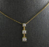 .35CT DIAMOND 14KT YELLOW GOLD 3 STONE JOURNEY PAST PRESENT FUTURE PENDANT 28173