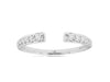 ESTATE .27CT DIAMOND 14KT WHITE GOLD 3D ROUND GRADUATING TENSION FUN RING