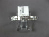 .51CT DIAMOND 14K WHITE GOLD ROUND & BAGUETTE 2 ROW GEOMETRICAL ANNIVERSARY RING