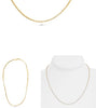 ESTATE 2.0CT DIAMOND 14KT YELLOW GOLD 3D ROUND ETERNITY TENNIS NECKLACE