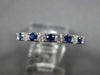 1.40CT DIAMOND & AAA SAPPHIRE 18KT WHITE GOLD ETERNITY WEDDING ANNIVERSARY RING