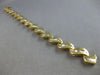 WIDE 5.02CT DIAMOND 14K YELLOW GOLD 3D BAGUETTE MULTI WAVE SWIRL TENNIS BRACELET